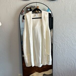 WHBM Off-White Knit Vest